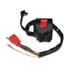 Conjunto de Palanca de Freno de Motocicleta 125Qj Interruptor de Manillar Izquierdo y Derecho Manillar Modificado de Motocicleta Bocina de Dirección de Faro