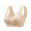 Sujetador de Encaje sin Costuras de Seda de Hielo para Mujer con Copas Fijas Push-Up Anti-Caída Hermoso Chaleco Deportivo Banda para Mujeres con Curvas