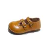 Sapatos de couro vazados estilo francês para meninas, novo modelo outono 2026, sapatos de princesa com fivela para bebês, sapatos de sola macia, AliExpress