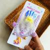 Colar para Crianças Anel de Princesa Brincos Pulseira Conjunto Acessórios de Joias Fofos para Crianças Bebês Pingente de Pérola