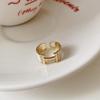 Anillo Abierto de Rana con Ojos de Diablo de Dibujos Animados, Plata Rota Artificial, Anillo de Moda, Anillo para el Dedo Índice, Accesorios de Mano Lindos y Nuevos