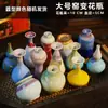 Mini Jarrón de Cerámica para Decoración con Flores Secas, Puesto del Área Turística de Jingdezhen Venta al por Mayor Hecho a Mano Recipiente de Flor de Pulgar