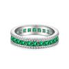 Anillo de circonita verde de plata esterlina S925 de Lin Lang, anillo de esmeralda de alta calidad retro, venta transfronteriza europea y americana.