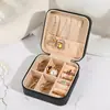Caja de Joyería Mini Transfronteriza Caja de Joyería Portátil para Viajes al Aire Libre Caja de Almacenamiento para Pendientes Bolsa con Cremallera Portátil para Joyería de Viaje