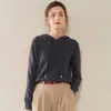 Sudadera con capucha de cachemir para mujer Baicaierong Otoño/Invierno 2026 Diseño versátil Tejido de lana