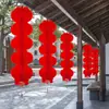Venta al por mayor del fabricante Serie de Linternas de Papel de Plástico Linterna de Panal Plegable Linterna Roja de Seguridad Se Puede Usar como Linterna de Papel Publicitaria
