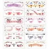 Pegatinas de Maquillaje de Halloween de Gama Alta Transfronterizas de Amazon Pegatinas de Tatuaje de Color Simulado Pegatinas Temporales para la Cara de Fiesta de Halloween