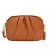 Bolsa Feminina 2026 Novo Estilo Bolsa Transversal Feminina Couro Macio Plissada Pequena Quadrada Versátil Bolsa para Celular Bolsa de Ombro Transversal Comércio Exterior