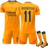 2425 Real Madrid fora uniforme de futebol terno meias laranja 9 Mbappe jersey 5 Bellingham comércio exterior grandes quantidades