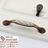 Manípulo de armário cerâmico chinês clássico direto da fábrica Jane Manípulo de gaveta europeu para porta de guarda-roupa Acessórios de ferragens para casa