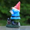 Transfronterizo Nuevo Producto Cigarro Enano Anciano Artesanías de Resina Adornos Pequeños Adornos de Jardín Estatua Micro Paisaje