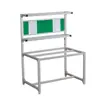 Perfil de aleación de aluminio banco de trabajo de operación antiestático taller libre de polvo fábrica de electrónica línea de montaje montador mesa experimental con luz