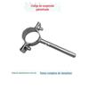 Código de suspensão galvanizado sem cola código de suspensão braçadeira para tubo de gás natural suporte de fixação de tubo braçadeira para tubo de água 4 pontos 6 pontos
