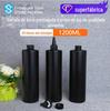 Sidun 1200ml preto à prova de luz AB cola ponta boca garrafa UV epóxi sub-embalagem garrafa de plástico Nail Polish cola garrafa de embalagem