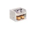 Zapatero para entrada de casa, estantes de capas, resistente y estable, solución de almacenamiento multicapa simple, zapatero tridimensional estrecho y largo