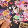 Livro de adesivos abstratos fofos Yuxian, apresentando designs de emoji criativos e engraçados para diversão DIY e projetos de colagem, fornecido diretamente pela marca
