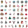 50 pegatinas navideñas de grafiti para equipaje, coche, portátil, nevera, taza de agua, pegatinas decorativas impermeables, venta al por mayor