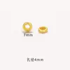 Accesorios de Oro Arena de Larga Conservación del Color Joyería DIY Bucle Retorcido Dorado Antiguo Separador Pulsera Cuerda de Mano Tejido con Separador de Cuentas