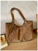 Moda transfronteiriça, bolsa feminina de grande capacidade, novo estilo retrô, design de nicho, adequada para o trajeto diário, bolsa sacola, simples e elegante, pode ser carregada sob o braço ou como bolsa de ombro