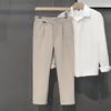 Pantalones de Moda de Verano Estilo Coreano hasta el Tobillo para Hombre Primavera y Otoño para Hombre Combinación Versátil Guapo Pantalones de Pierna Pantalones Casuales