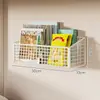Estante de almacenamiento de pared para paredes de dormitorios, cesta colgante sin taladro, estante de almacenamiento de mesita de noche para habitaciones de estudiantes, una gran herramienta de almacenamiento para estudiantes