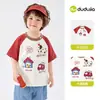[100% Algodón] Camiseta de Verano de Manga Corta Dudu's Kidsren para Niños y Niñas Ropa Moderna para Bebés y Niños