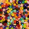 Amazon 6mm resina rosa camelia manicura pequeños accesorios mixtos flores pequeñas accesorios DIY mayoreo
