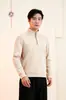 Procesamiento Personalizado Otoño/Invierno Nuevo Ropa Interior Térmica de Media Cremallera para Pareja Ropa Exterior Base Capa Jengibre Calentamiento 7A Antibacteriano