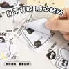 Serie Bola de Carbón Gato Negro Notas Adhesivas de Forma Irregular Gato Negro Lindo Diseño Creativo Adorable Práctico Notas Adhesivas para Diario Adhesivo