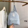 Mochila Estilo Coreano Estampa de Bolinhas Coelho Estrela Mochila Escolar Grande Capacidade para Estudantes Mochila Fofa de Alto Acabamento para Meninas