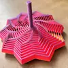 Estrela Descompressora Impressa em 3D Ilusão Ótica Dobrável Brinquedo Educativo Infantil Torre de Cenoura Poligonal Espiral Tridimensional Mesa