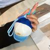 Boné Popular com Bico de Pato Colorido Dopamina Porta-Moedas Armazenamento Porta-Moedas Bolsa para Fones de Ouvido Pingente de Chaveiro Pequena Bolsa