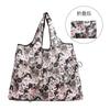 Bolsa de Compras Plegable para Supermercado Tela Floral Portátil Poliéster Bolsa de Almacenamiento Portátil Gran Capacidad Rectangular Engrosada Venta al por Mayor