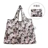 2025 Nueva Bolsa de Compras Plegable Tela Floral Portátil Poliéster Tote Bolsa de Almacenamiento Gran Capacidad Bolsa para la Compra del Supermercado Venta al por Mayor