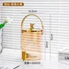 Jarra de Vidro Nórdica para Água Fria com Torneira Conjunto de Jarra Grande Capacidade Doméstica Jarra para Água Fria Balde para Chá de Frutas Bebidas de Cola