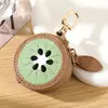 Bolso creativo de cuero PU con diseño de frutas en stock, accesorio popular en línea, colgante para llaves, monedero, bolsa para guardar auriculares