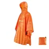 Nuevo impermeable exterior tipo capa, ligero y engrosado, portátil, adecuado para senderismo, montañismo, camping y pesca, con mangas y protección contra la lluvia