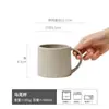 Caneca de Cor Sólida com Padrão Vertical Grande Capacidade Xícara de Cerâmica Atacado Xícara de Café da Manhã Doméstica Xícara de Água Vintage Xícara de Chá Xícara de Café