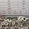 820 peças de almofada plana combinação terno 304 aço inoxidável arruela redonda de travamento junta Amazon flat pad terno