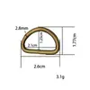 Ventas directas de fábrica hebilla en forma de D accesorios de hardware para maletas hebilla metálica semicircular en forma de D en stock venta al por mayor hebilla en forma de D de aleación transfronteriza