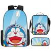 Mochila Doraemon Desenho Animado Anime Estudante do Ensino Fundamental e Médio Mochila Escolar Estampada 4-5-6 Série Pasta Estojo
