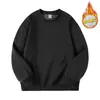 Sudadera con capucha unisex gris de peso pesado, cuello redondo, versátil, talla grande, top holgado, moderno, nuevo Otoño/Invierno 2026