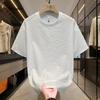 Transfronteiriço Pode Ser Enviado em Nome de Camisetas de Manga Curta Texturizadas Seersucker de Verão, Modernas, Fashion, Casuais, Simples, Europeias e Versáteis