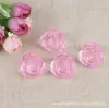 Acrílico transparente rosa cuentas de rosa de una cara material de cuentas DIY hecho a mano accesorios al por mayor acrílico