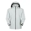 Chaqueta personalizada de una sola capa para hombres y mujeres, chaqueta con capucha ligera y transpirable, conjunto de una sola pieza, ropa de montañismo para exteriores a prueba de viento y resistente al agua