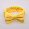 Diadema con Lazo Transfronterizo para Mujer, Diadema para Lavar la Cara y Maquillaje, Diadema de Felpa de Ala Ancha, Diadema Sencilla con Accesorios para el Cabello