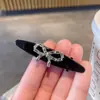 Pinza de Pato con Lazo de Circonita de Moda Estilo Coreano, Pinza Lateral de Moda, Pasador, Clip para Flequillo Estilo Nuevo