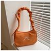 Bolso de Hombro Único de Diseño Nicho Francés 2025 Bolso de Axila para Mujer Nuevo Diseño Nicho Estilo Occidental Plisado Bandolera Bolso de Mujer