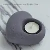 Portavelas de Cemento Adornos Creativos Decoración de Encimera Lujo Accesible Artesanía Cemento Aromaterapia para el Hogar Velas DIY Taza Vacía