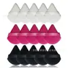 En stock de fábrica Triángulo Esponja Suede Esponja Seca Forma de Abanico Esponja de Maquillaje Pastel de Polvo Herramienta de Maquillaje de Belleza